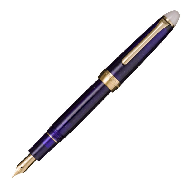 Sailor Fountain Pen, Shiki-ori Fountain Pen, Moonlit Surface, Long Night, Fine Point, 11-0558-203 - Image 1